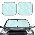 thumbnail image 2 of Fotbe Blue Bright 2-Piece Car Windshield Sun Shade | Sun Blocker for Car Windshield | Foldable Automotive Interior Accessories for Sun Protection-Medium, 2 of 7