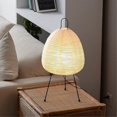 thumbnail image 3 of Lampe en Papier de Riz Japonaise Lampe de Table LED Salon Chambre Table de Chevet Étudiant Hôtel Résidence Support, 3 of 5