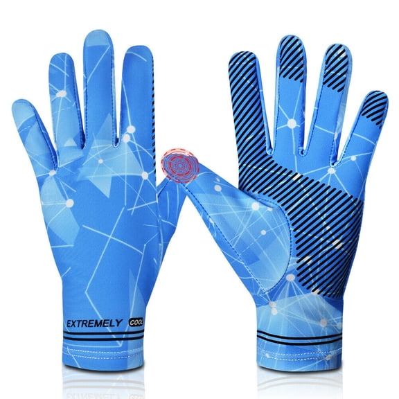 Men Driving Cycling Gloves Summer Full Finger Sun UV Protection Touchscreen Gloves Outdoor Breathable Biking Mittens