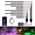 thumbnail image 4 of Kit de Lumière Led RGB pour Moto Lumières d'Ambiance Multicolores Contrôle par Application Lampe IP68, 4 of 9