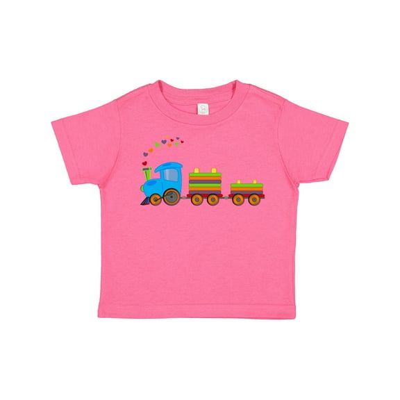 Inktastic Colorful Toy Train Boys or Girls Toddler T-Shirt
