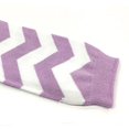 thumbnail image 2 of ALLYDREW Stripes, Polka Dots & Chevron Baby Leg Warmer & Toddler Leg Warmer for Boys & Girls, Purple & White Chevron, 2 of 2