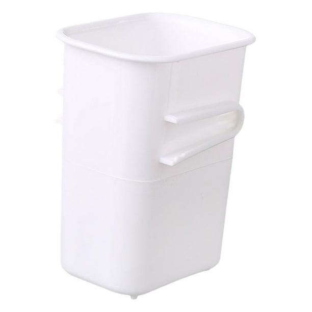 Estante de puerta, cesta, contenedores de almacenamiento, clasificación, almacenamiento en refrigerador que ahorra espacio Blanco