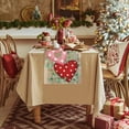 thumbnail image 4 of Wovilon Valentine's Day Table Runner Super Soft Tablecloth For Catering Wedding Kitchen Party Holiday Picnic Home Decor 13x72 Inch Long Romantic Heart Art Texture, 4 of 6