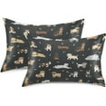 thumbnail image 2 of GZHJMY Satin Pillowcase for Hair and Skin, Cute Dogs Cooling Pillow Case with Envelope Closure Soft Breathable Silk Satin Pillow Cover for Sleeping King Size 40x20 in Home Decor, 2 of 7