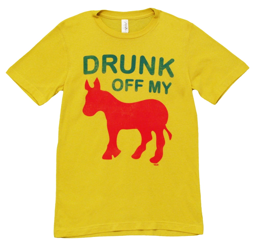 Drunk Off My Ass Donkey Beer Shot Alcohol Drunk Bar Party New Mens T-shirt 