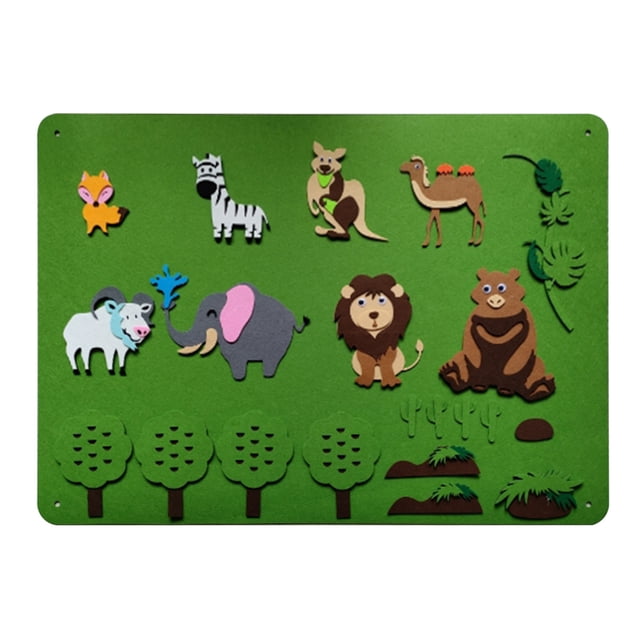 TIMIFIS Sticky Map Children's Flange New Children's Diy Zoo Toy Decoration Sticker Toy Early Development