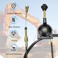 thumbnail image 4 of Excavator Throttle Control Cable for EX230 Mixers, Improved Safety and Efficiency, Easy Installation, Stainless Steel and PU Excavator Manual Throttle Control Wire Replacement for, 4 of 7