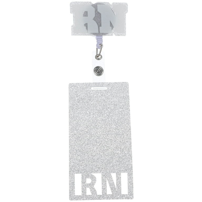 Badge Reel Glitter Badge Retainer Nurse Badge Accessory Acrylic
