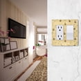 thumbnail image 5 of Yayeee Rocker Switch Wall Plate 1-Gang 4.6"x2.9" Home Decorative Outlet Cover, Cute Bee Pattern, 5 of 6