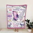 thumbnail image 4 of Birthday Gifts for Women Men Him Her, 40th 50th 60th 70th 80th Birthday Gifts for Mom Sister Wife Grandma, Best Birthday Gift Ideas Throw Blanket, Gifts for her on Birthday Mothers Day, 4 of 5