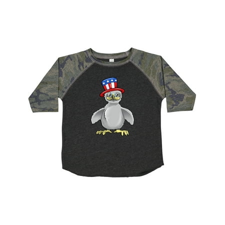 

Inktastic Cute Baby Bald Eagle with American Flag Hat Gift Toddler Boy or Toddler Girl T-Shirt