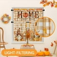 thumbnail image 4 of Fall Buffalo Plaid Kitchen Window Curtains and Valances Set 36 Inch, Pumpkins Gnomes Vintage Sweet Home Short Tier Curtain for Cafe Living Room Bathroom, Autumn 3 Pieces Set Kitchen Decor, 4 of 6