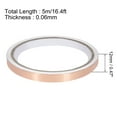 thumbnail image 2 of Single-Sided Conductive Tape Copper Foil Tape 12mm x 5m/16.4ft for EMI Shielding, 2pcs, 2 of 4