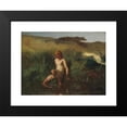 thumbnail image 2 of Jean-François Millet 24x19 Black Modern Framed Museum Art Print Titled - The Bather (1846-1848), 2 of 5
