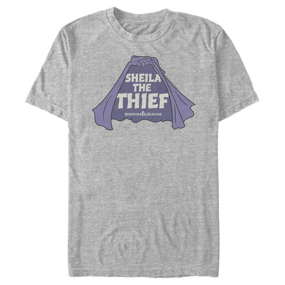 Men's Dungeons & Dragons Sheila the Thief Magical Robe Cartoon  Graphic Tee Athletic Heather Large