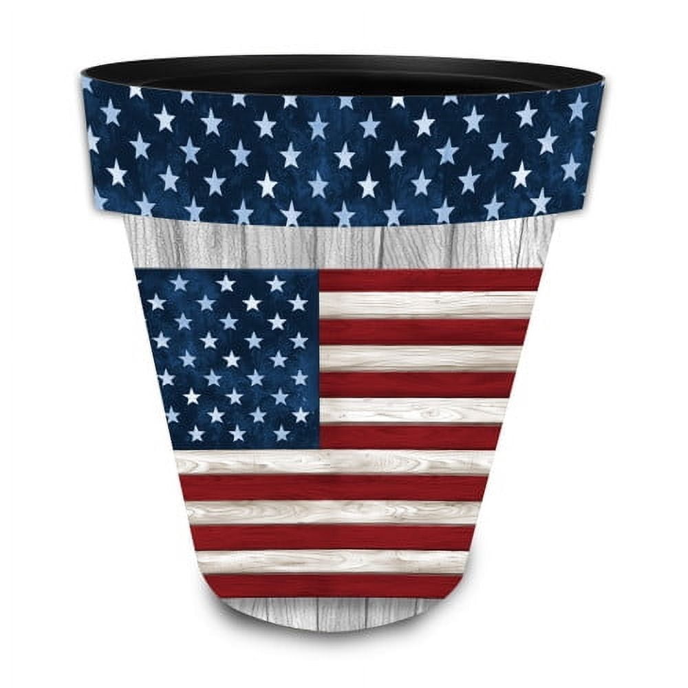 Briarwood Lane Wooden American Flag Large Planter