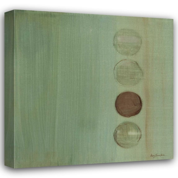 Karen Lorena Parker 15x15 Gallery Wrapped Canvas Wall Art Titled - Aqua Drops II