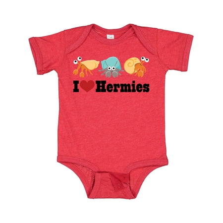 

Inktastic I Heart Hermit Crabs Gift Baby Boy or Baby Girl Bodysuit