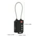 thumbnail image 4 of EeaseMX Cable de seguridad aprobado por la TSA Candados para equipaje Candados de combinación de contraseña de 3 dígitos (Negro), 4 of 7