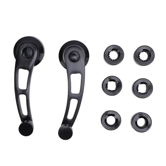 Door Window Crank Handle, Black Coating 4 1/4 Inch Lightweight Easy Install Window Crank Handle Kit for Hot Rod