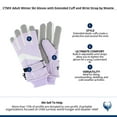 thumbnail image 5 of CTM Adult Winter Ski Gloves with Extended Cuff and Wrist Strap by Wootie, 5 of 5