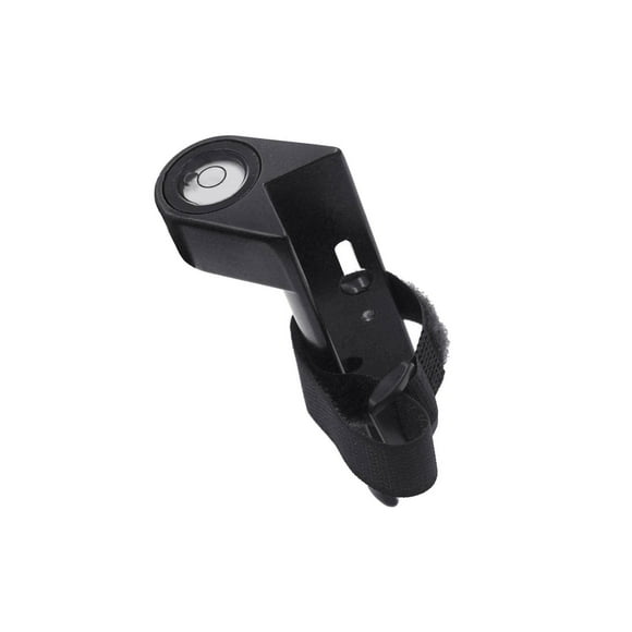 Niveau de Tige en Aluminium Niveau à Bulles pour Sangle Ronde Ou de Niveau Tiges Verticales Carrées Portatives Tour Règle Noir