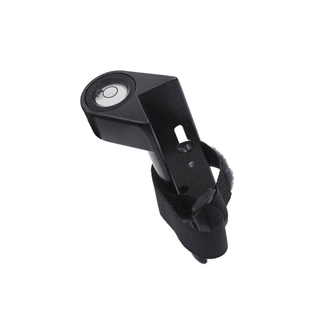 Aluminum Grade Rod Level Bubble Level for Round or Level Strap Portable Vertical Square Rods Tower Ruler Black