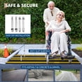 thumbnail image 7 of 2-Pack Rubber Curb Ramps, 48" Extra Wide Driveway Transition Ramps with Anti-Slip Surface & Anchor Bolts for Loading Dock, Garage, Sidewalk, Wheelchair, 7 of 7