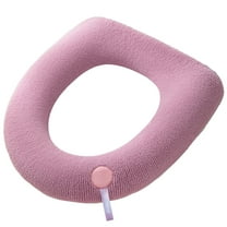 CASAFUN Toilet Seat Warmer, Elongated Toilet Seat Cover, Padded Toilet Seat Cushion, O-shaped Washable or Portable Toilet Lid Tank Cover