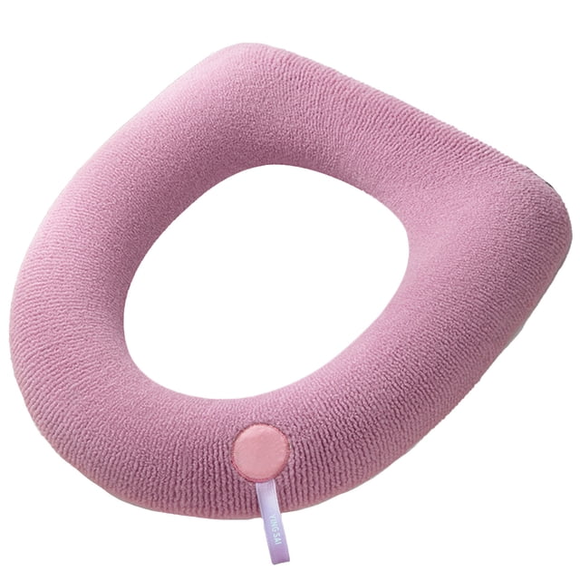 Birdeem Coussin de Siège de Toilette en Polyester Coussin Chaud Coussin de Siège de Toilette Tapis de Toilette Coussin Chauffant Housse de Couvercle de Toilette
