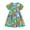 Sky Blue, variant on Summer Dress For Girls Toddler Short Sleeve Print Dress Dance Party Dresses Clothes 2-3 Years