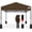Brown, variant on American Flag 8 x 8 feet one second pop-up outdoor sunshade tent, adjustable, foldable, portable stall, rain shelter with counterweight bag, portable storage tent