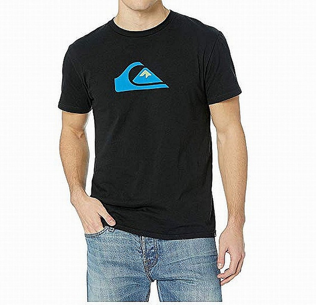 Quiksilver T-Shirts - Mens T-Shirt Large Crewneck Graphic Print Tee L ...