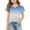 Light Blue -AS19, variant on Dwellite Girls Ruffle Short Sleeve T Shirts Cute Little V Neck Tops for Kids Summer Casual Shirts 3-13 Years Hot Pink 120