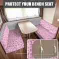 thumbnail image 2 of POLERO RV Sofa Seat Covers, Compatible with Camper Furniture, Camper Cushion Covers for Bench RV Dinette Cushion Washable, Leopard Print 4 Pieces, 2 of 8