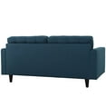 thumbnail image 3 of Modway Empress Mid-Century Modern Upholstered Fabric Loveseat In Azure, 3 of 5