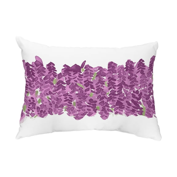 Simply Daisy, 14" x 20" Flower Bell Bunch Pink Decorative Floral Outdoor Throw Pillow