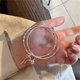 thumbnail image 4 of Pulseras para mujer, regalos para mujer, pulsera cerrada plateada de moda con doble anillo y lazo para mujer, regalo de joyería de cumpleaños para San Valentín. El collar, 4 of 5
