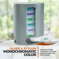 thumbnail image 5 of MEDca Weekly Pill Organizer, 1 Dispenser, 7 Stackable Compartments Four Times-a-Day - Morning, Noon, Evening, and Bedtime, Grey, 5 of 10