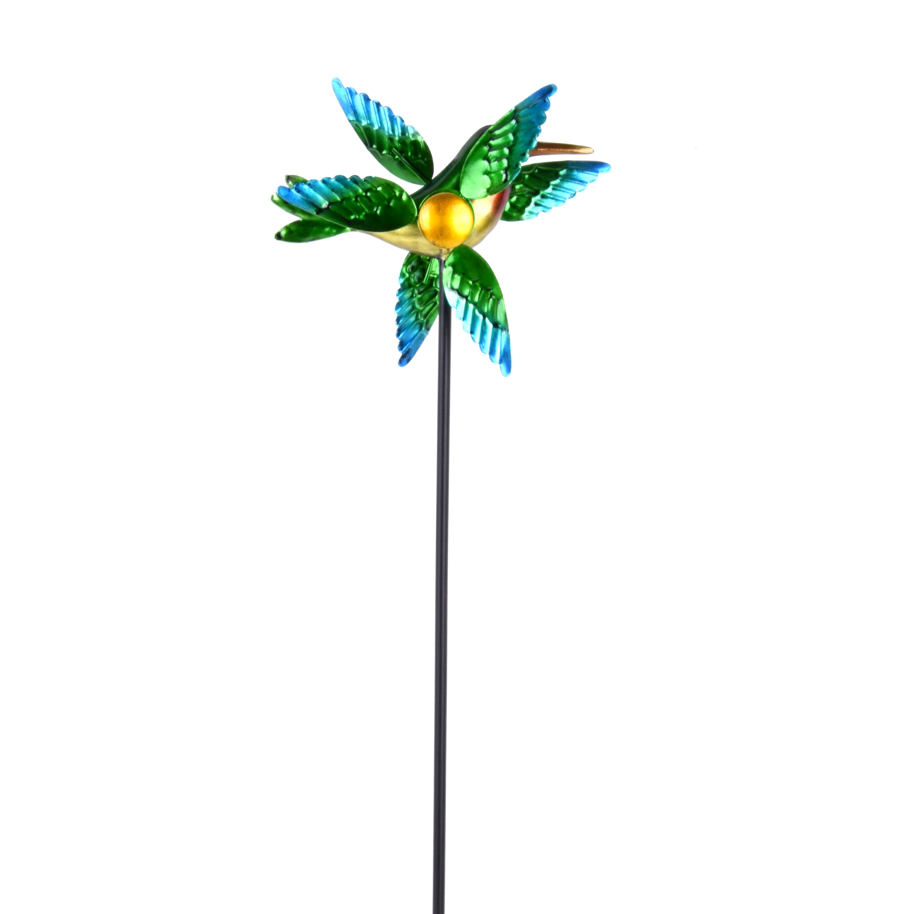 Mainstays Green Metal Bird Wind Spinner