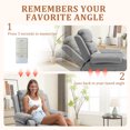 thumbnail image 4 of Lnsenfin Small Power Lift Recliner Chair for Elderly with Memory Function,Remote Control,Side Pockets Linen for Living Room,Dark Grey, 4 of 6