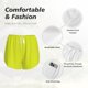 thumbnail image 4 of Balery Yellow Pantalones cortos deportivos para mujer con forro y dos bolsillos, elásticos, para entrenamiento, gimnasio, yoga-Medium, 4 of 7