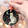 thumbnail image 4 of Mystical White Cat Moon Suncatcher, Floral Ornament Window Art,Celestial Cat Decor,Cat Lover Gift, Cat Wall Hanging,Gift for Cat Lovers, 2025, Holiday 2025, Holiday Decoration,, 4 of 5