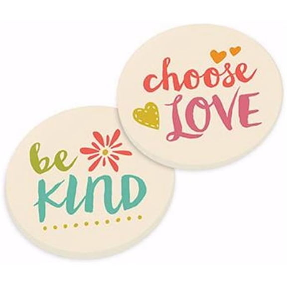 P.Graham Dunn 71530 Car Coaster Set-Choose Love - Set of 2