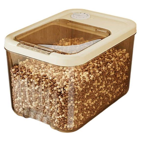 Pet Food Storage Container Airtight with Lid – High Capacity Dog Cat Food Bin, Keep Dry Food Fresh, Includes Measuring Cup for Easy Feeding, Mice-Proof