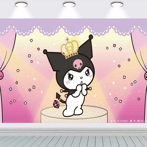 Kuromi Taspestry Poster Banner Backdrop Background Wall Decor Party Supplies