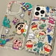 thumbnail image 4 of Funda de teléfono transparente Crayon Shin-chan para IPhone 15 14 Pro 13 12 11 Pro Max XR, parachoques transparente, cojín de aire, funda suave para pareja, 4 of 5