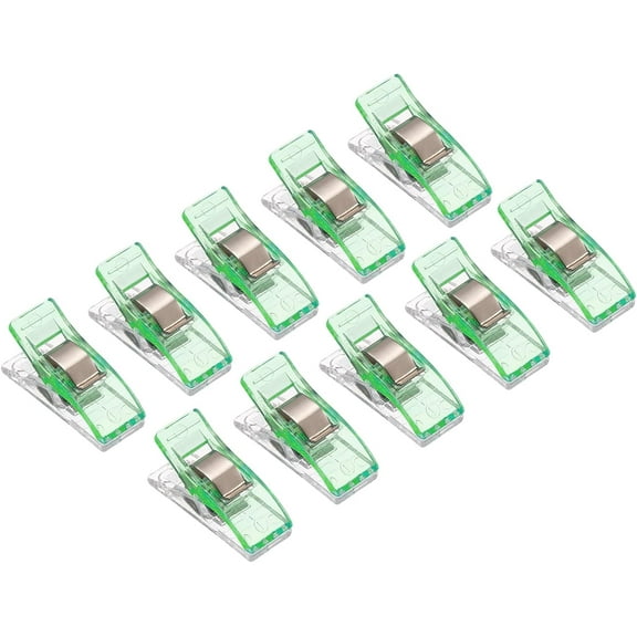 Sewing Clips, 60 Pack Fabric Quilting Binding Clamps for Art Craft DIY Supplies, Green