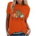 thumbnail image 2 of Puntoco Mujer Verano Casual Cuello Redondo Otoño Estampado Manga Corta Top Blusa Camiseta Puntoco Puntoco-7719, 2 of 4